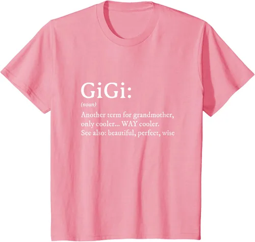 Vista 66 de Gigi Definition - Camiseta de regalo para abuela, cumpleaños y abuela, Negro