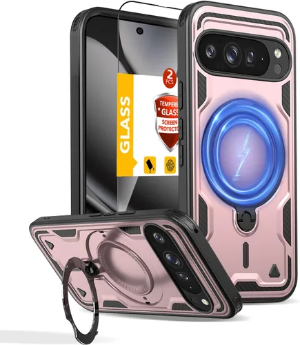 Vista 133 de para iPhone 11 Funda Magnética, para iPhone XR Compatible con MagSafe, con 1 Protector de Pantalla, Soporte de Anillo de 360° Integrado, Grado