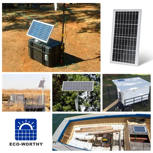 Vista 8 de ECO-WORTHY Cargador de batería de panel solar de 10 W portátil para cargar batería de 12 V o abridor de puerta de vehículo, valla eléctrica