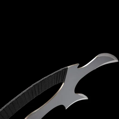Vista 6 de Fort - Espada Katana hecha a mano de acero al carbono, hoja de luna creciente, hecha a mano, acero inoxidable, espada de juego