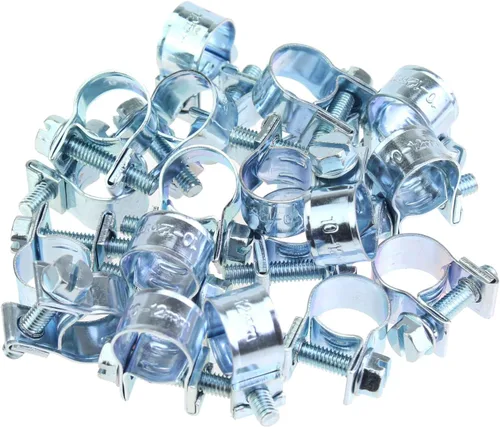 Vista 7 de HELIFOUNER 20 piezas de abrazaderas de manguera de inyección de combustible estilo mini de 7-9mm, abrazaderas ajustables de tubo de clip de manguera