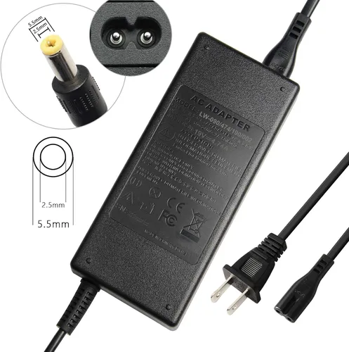 Vista 2 de Adaptador de CA de 90 W Cargador para portátil Toshiba Satellite L305 L305D L455 L505 L505D L635 L645 L655 L655D L745 L755 L775 L855 L875 A105 A135