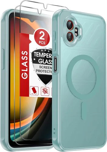 Vista 123 de LeYi Funda para teléfono Samsung-S23: protector de pantalla e imán MagSafe Púrpura