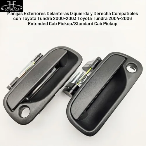 Vista 5 de 2 manijas exteriores de la puerta delantera izquierda para conductor y pasajero derecho para Toyota Tundra 2000-2003, para camioneta Tundra