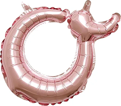 Vista 25 de Globo de aluminio en forma de escritura de oro rosa, 16 pulgadas (paquete de 1) - Elegante decoración de globos del alfabeto, perfecto para fiestas