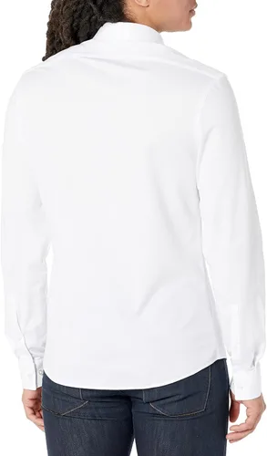 Vista 2 de Calvin Klein Camisa de vestir para hombre Extreme Slim Fit Stain Shield
