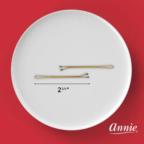 Vista 3 de Annie Juego de rodillos de 2 3/4 pulgadas, pinzas de metal para el cabello, 40 unidades (bronce)