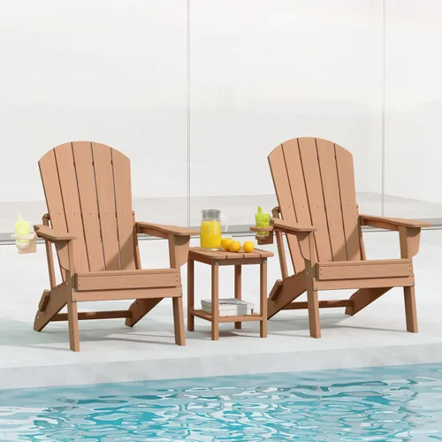 Vista 16 de HDPE Silla Adirondack plegable, Aruba