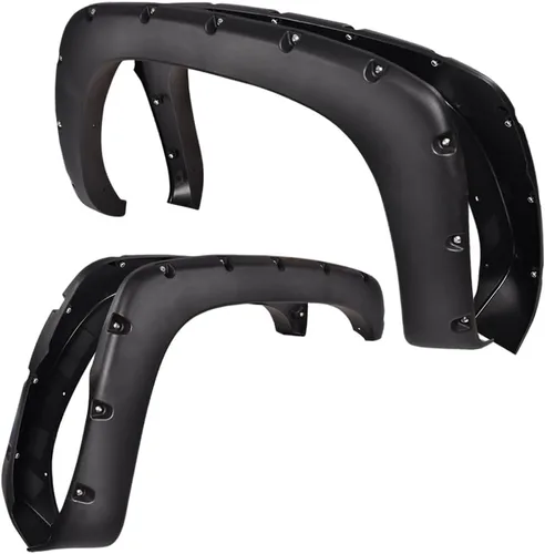 Vista 23 de ALLGOOD Guardabarros de rueda compatibles con Chevy Silverado 1500 2007-2013 Fleetside de 69.3 pulgadas para cama corta de doble cabina, solo