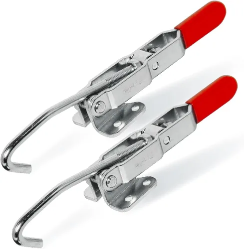 Vista 8 de POWERTEC Abrazadera de palanca grande de 6 pulgadas con tuercas y arandelas, pie de abrazadera de gran tamaño compatible con abrazaderas de palanca