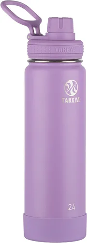 Vista 39 de Takeya Actives Botella de Agua con Tapa de Boquilla, Botella con Doble Aislamiento de Acero Inoxidable, Apta para Lavavajillas y Sin BPA, Botella