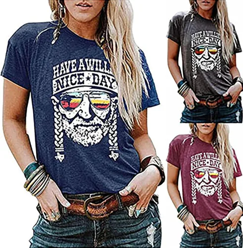 Vista 7 de Camiseta de concierto de campo para mujer, camisas gráficas de Nashville, banda de concierto, camisetas informales, camiseta de regalo de música