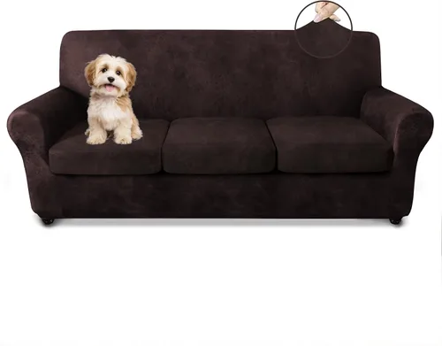 Vista 25 de ANARACHON - Funda elástica para sillón con aspecto de piel, 1 pieza Negro