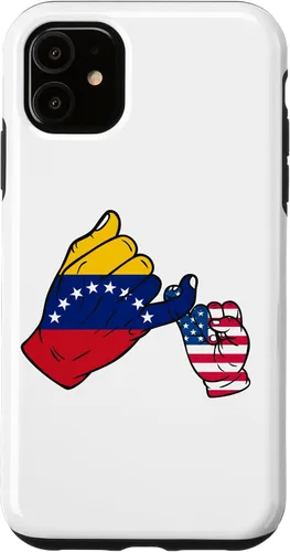 Vista 5 de iPhone 15 Parent and child Venezuela USA family Case