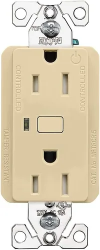 Vista 8 de Eaton WFTRCR15-BK-SP-L Wi-Fi Smart El receptáculo inteligente funciona con Alexa, negro: un dispositivo certificado para humanos