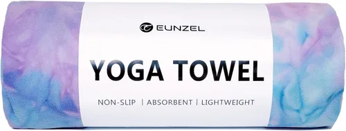 Vista 22 de Eunzel Toalla de yoga caliente antideslizante para esterilla de yoga, toalla absorbente de sudor para yoga caliente, pilates y entrenamiento, 72 x