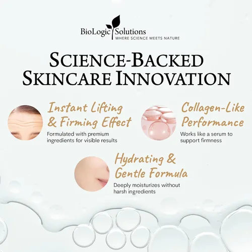 Vista 2 de Biologic MaxiLift - Suero de estiramiento facial instantáneo para mujeres, reafirma y suaviza la piel flácida, líneas finas y arrugas, 0.5 onzas