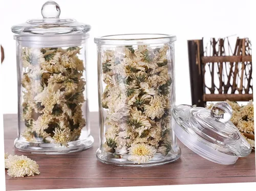 Vista 3 de Mikinona Candy Jar Candy 25.4 fl oz Sugar Container Organizer Contenedores de alimentos Tapa de sellado Tarro de almacenamiento de humedad