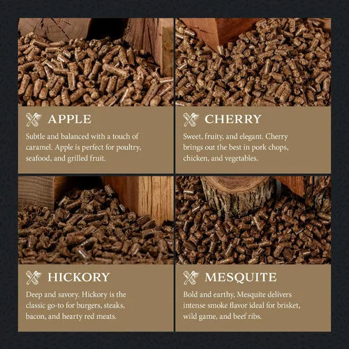 Vista 3 de Cutting Edge Firewood Briquetas de madera de manzano para barbacoa – Briquetas de ahumado de madera dura totalmente natural para parrillas