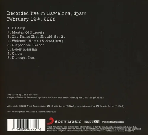Vista 2 de Lost Not Forgotten Archives Master of Puppets