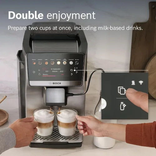 Vista 5 de Bosch Serie 6 Máquina de café y espresso totalmente automática, acero