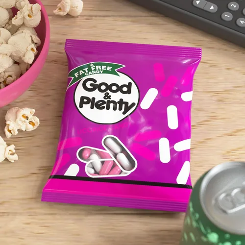 Vista 5 de Good & Plenty Regaliz sin grasa, bolsa de caramelos, 7 onzas