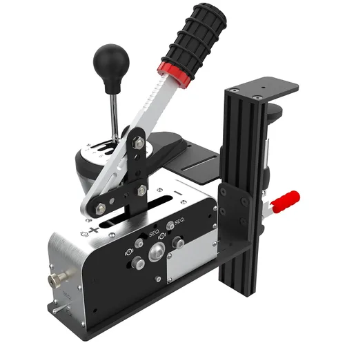 Vista 9 de Hikig Desk Mount For Racing Sim Shifter & Handbrake Compatible With Logitech G Driving Force Shifter, Thrustmaster TH8A Shifter & Thrustmaster TSS