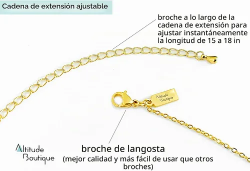Vista 7 de Altitude Boutique Collar de abejorro, collar de colmena de abeja de miel para mujer (plata, oro)