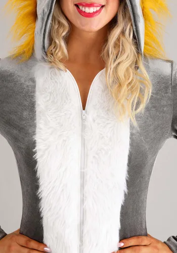 Vista 4 de Disfraz de Mono Babuino Enterizo para Mujer Multicolor