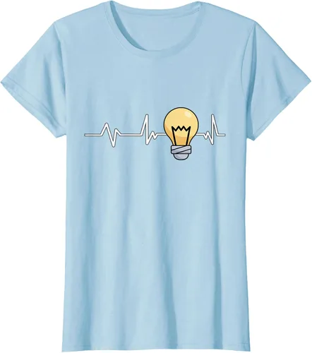 Vista 20 de Bombilla Heartbeat bombilla regalo bombilla bombilla camiseta Negro