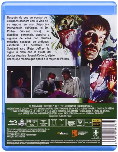 Vista 2 de The Abominable Dr. Phibes Blu-Ray, Reg.ABC Import - Spain
