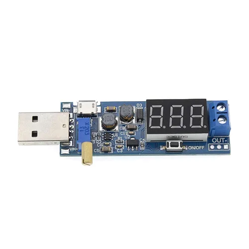 Vista 7 de 2 unids USB Buck Boost Convertidor ajustable Step Up Step Up Módulo de fuente de alimentación Regulador de voltaje DC-DC 5V a 3.3V 9V 12V 18V 24V