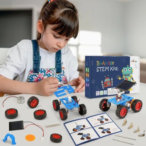Vista 4 de Kits de robot solar STEM a granel, juguetes de construcción STEM para manualidades de niños 8-13