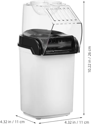 Vista 2 de BESPORTBLE Máquina eléctrica de palomitas de maíz de aire caliente para fiesta en casa, máquina de palomitas de maíz saludable con taza medidora