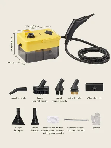 Vista 11 de Limpiador de vapor de mano, vapor de alta presión de 2500 W