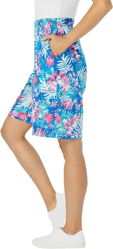 Vista 4 de Woman Within Pantalón corto de punto para mujer de talla grande, Multi