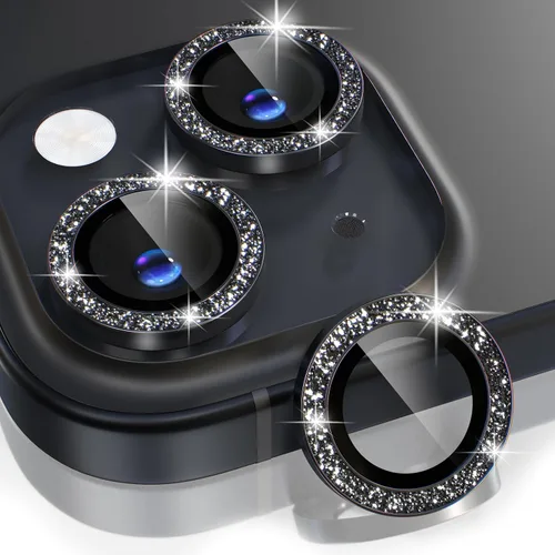 Vista 57 de Choiche Compatible para iPhone 15/iPhone 15 Plus Protector de Lente de Cámara Brillante, Vidrio Templado 9H Cubierta de Cámara Protector de Pantalla