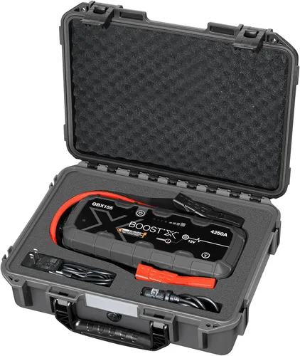 Vista 10 de Case for NOCO Boost GB40 & GB20 – Waterproof Hard Box with Custom Foam Funda para NOCO Boost GB40 y GB20
