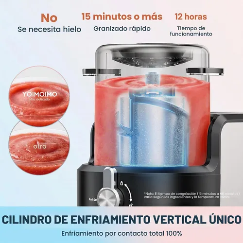 Vista 3 de Máquina de granizado 2 en 1 y máquina de helado de servicio suave