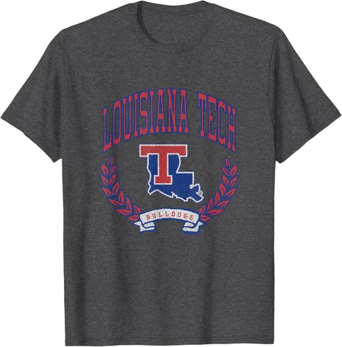 Vista 14 de Louisiana Tech Bulldogs Varsity Logo - Camiseta con licencia oficial, Negro