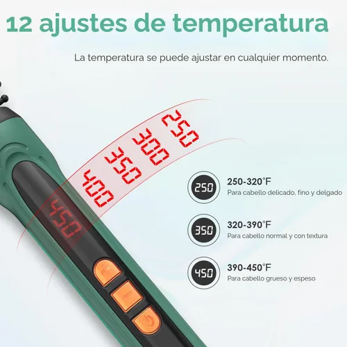 Vista 2 de BANGMENG Mini cepillo térmico redondo, cepillo de volumen de barril de 0.35 pulgadas para peinar con calor para cabello corto, delgado, rizado