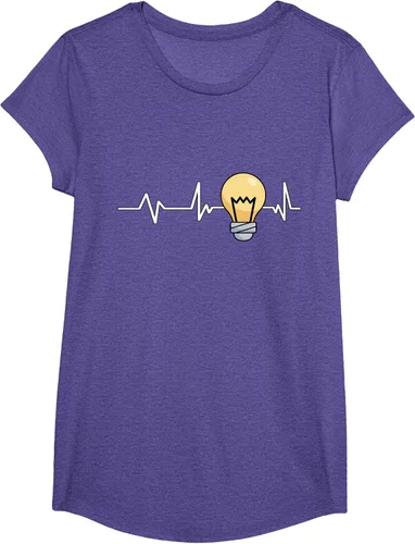 Vista 56 de Bombilla Heartbeat bombilla regalo bombilla bombilla camiseta Negro