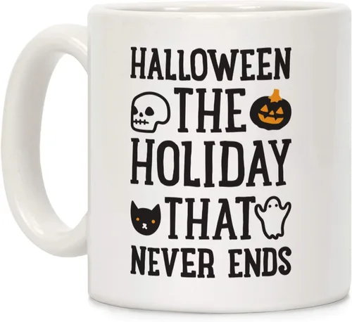 Vista 155 de LookHUMAN Tazas de Halloween Taza de café de Halloween - Tazas de café para decoración ideales para amantes y entusiastas de la decoración - Taza