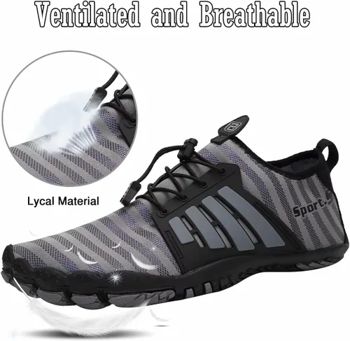 Vista 2 de Water-Shoes-Mens-Womens Quick-Dry Barefoot-Swim Diving Shoes-Aqua-Socks for Sports Climbing Beach Surf