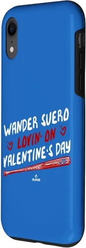 Vista 2 de iPhone XR Wander Suero Lovin' On Valentines Day Washington Baseball Case