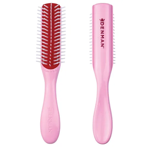 Vista 12 de Denman Mini Curl & Blow-Dry Styling Brush – Define Curls, Smooth Frizz & Style Short Hair with Precision, D14 Floral Fantasy (Floral Fantasy)
