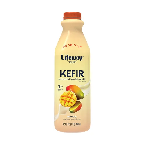 Vista 4 de Lifeway Kéfir bajo en grasa, mango, 32 onzas, 0.39 oz de proteína, 12 cultivos activos vivos