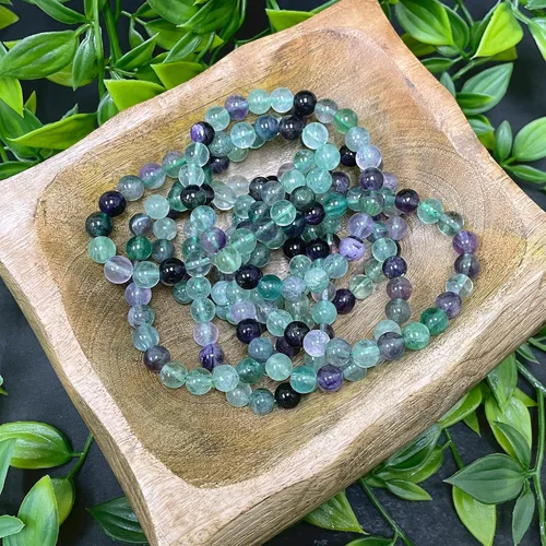 Vista 479 de Gem Avenue Handmade Round Bead Stretch Bracelet Unisex Natural Stone Beaded Jewelry for Men & Women, Elastic Wristband for Daily Wear