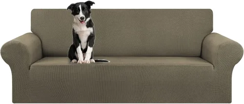 Vista 84 de KEKUOU Funda elástica para sofá biplaza, funda de sofá para sofá de 2 cojines (55-78 pulgadas), protector de muebles con parte inferior elástica