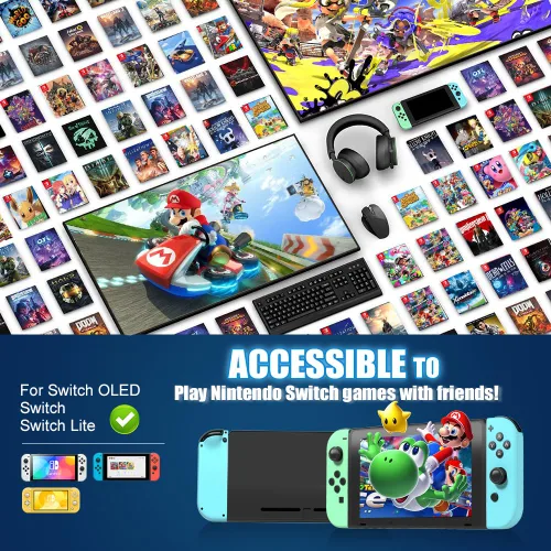 Vista 5 de Gamepad Controller for Switch,Wireless Controller Replacement for Switch Controller Support Motion ControlDual VibrationDSA